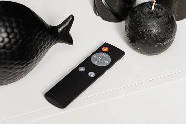 Каминокомплект Modern - Белый с черным с очагом Crystal 36 RF (выставочный образец)_14